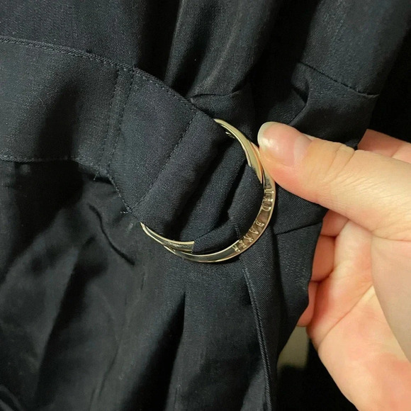 TED BAKER AMINNA LONG SLEEVE MIDNIGHT BLUE MIDI DRESS - Picture 6 of 7